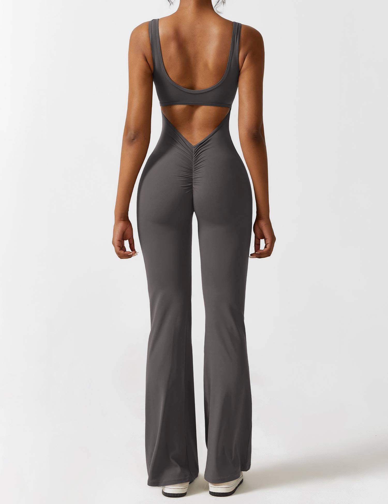Sienna | Rugloze Flare-Jumpsuit