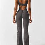 Sienna | Rugloze Flare-Jumpsuit