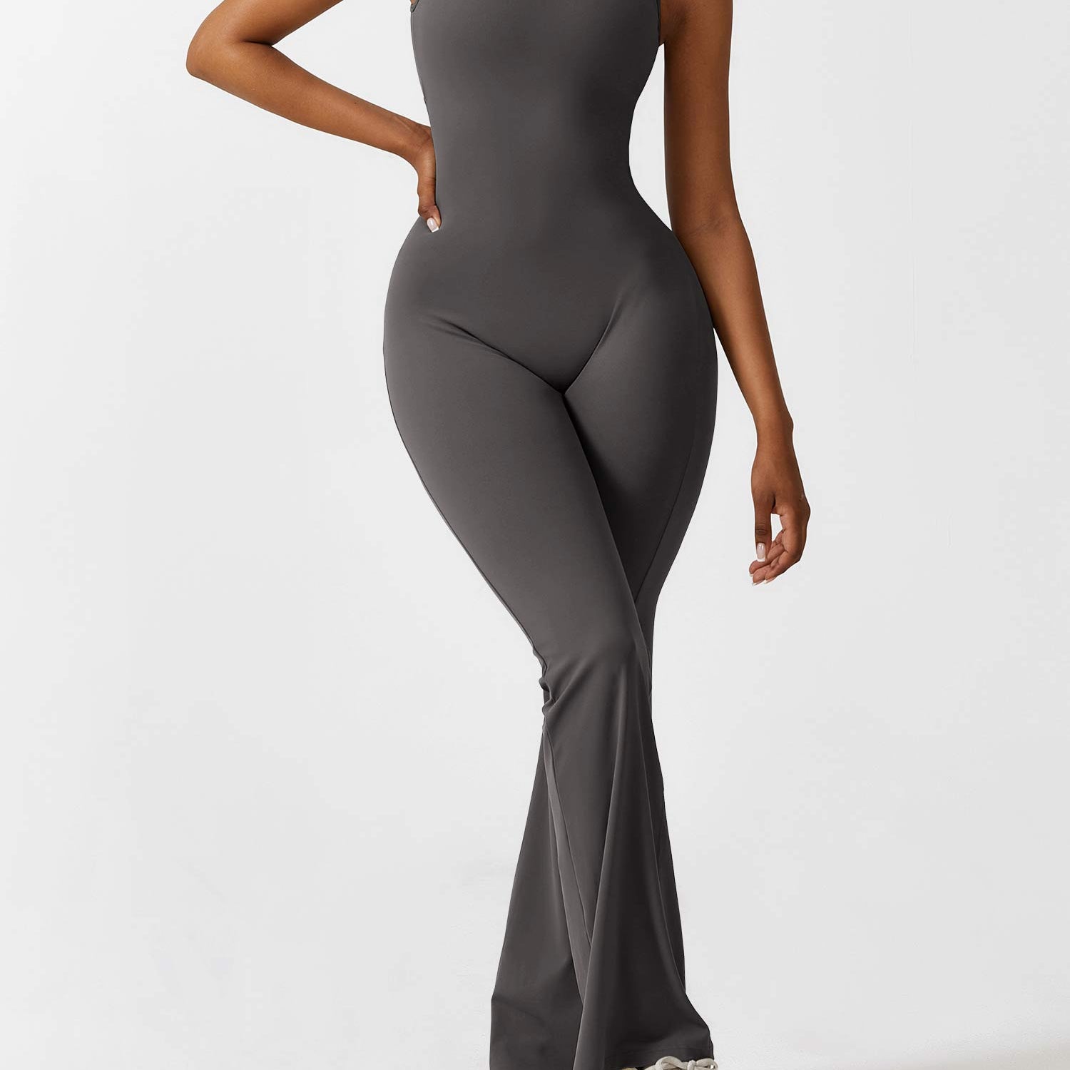 Sienna | Rugloze Flare-Jumpsuit