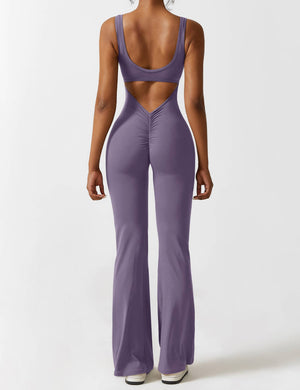 Sienna | Rugloze Flare-Jumpsuit