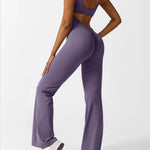 Sienna | Rugloze Flare-Jumpsuit