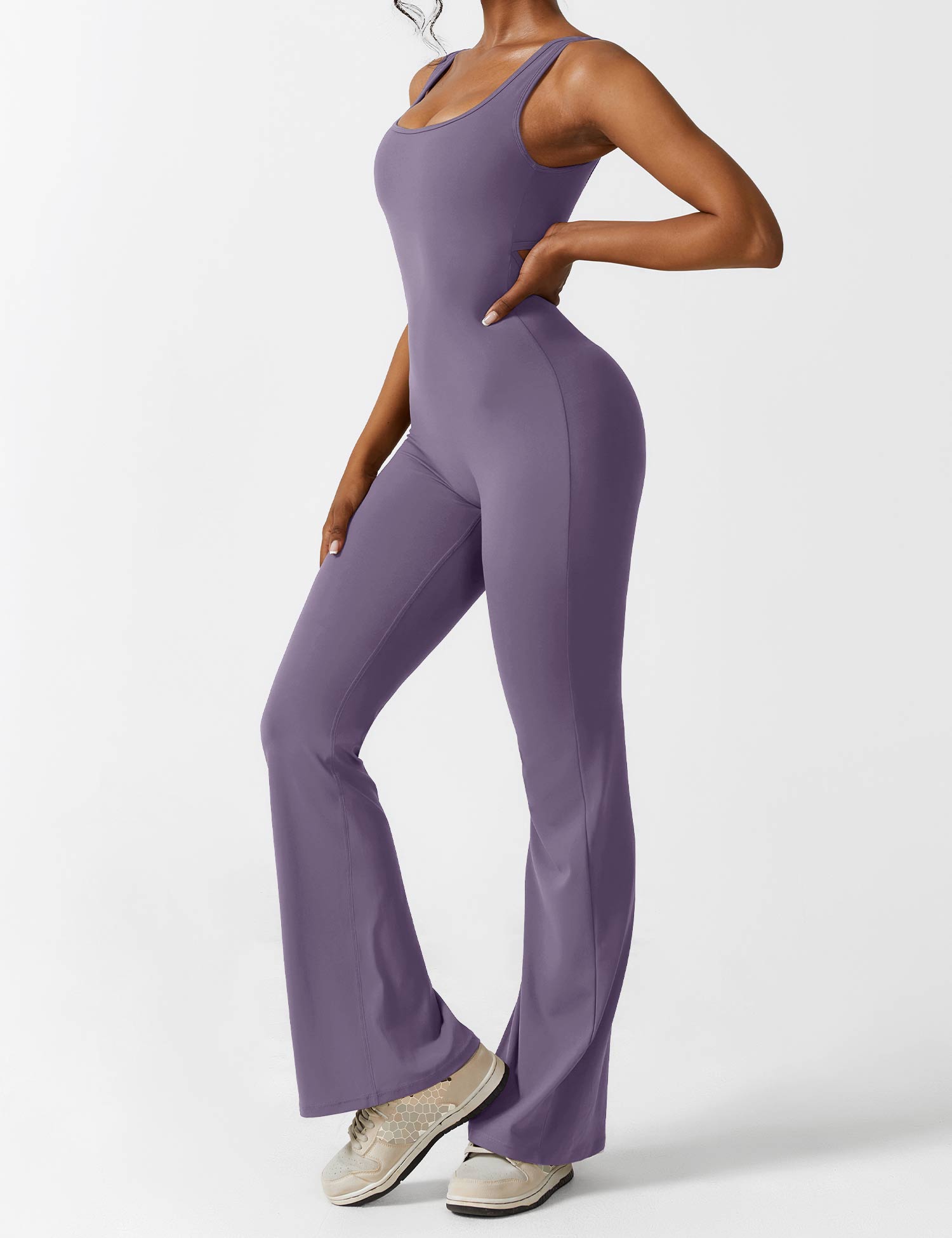 Sienna | Rugloze Flare-Jumpsuit