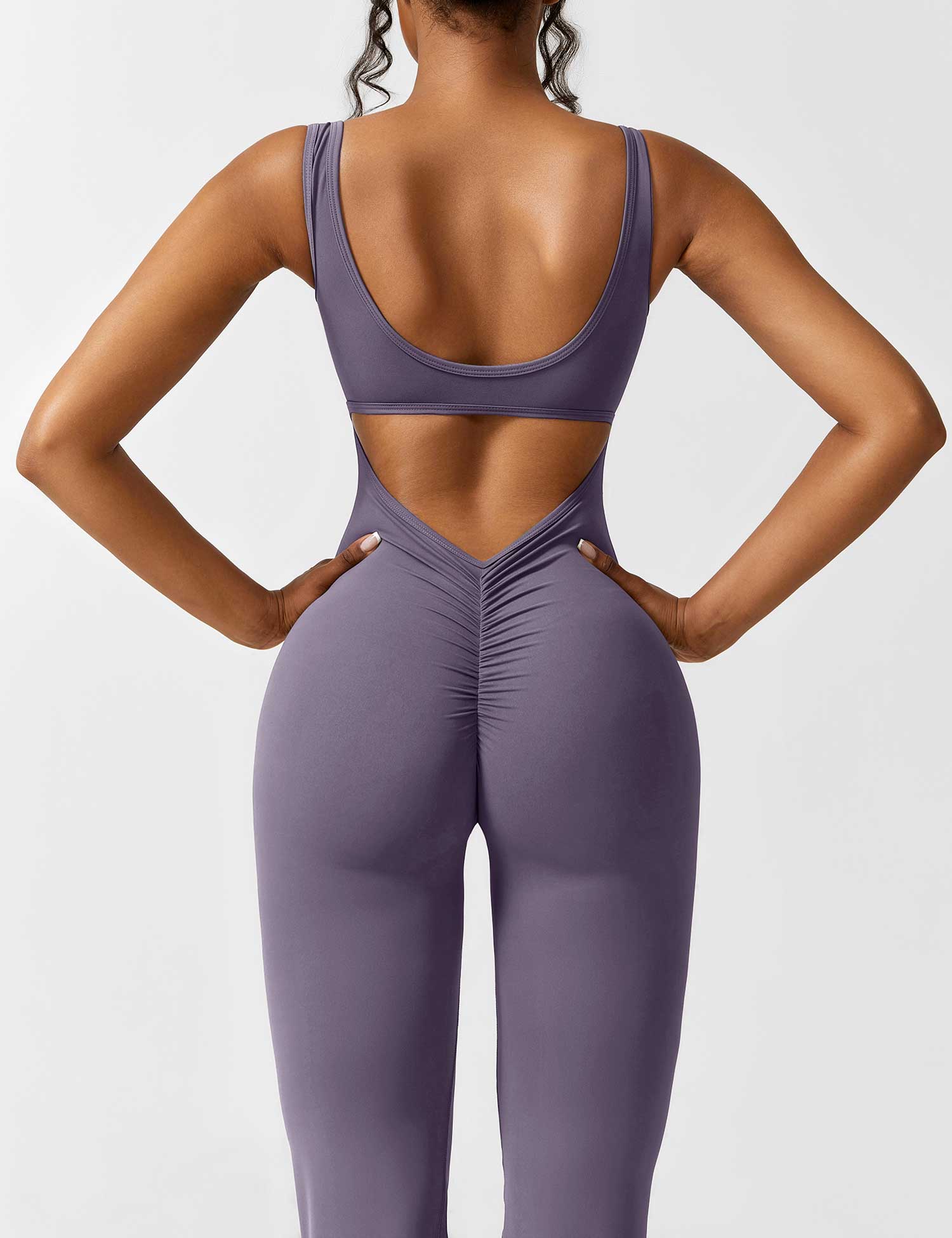 Sienna | Rugloze Flare-Jumpsuit