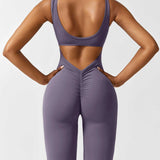 Sienna | Rugloze Flare-Jumpsuit