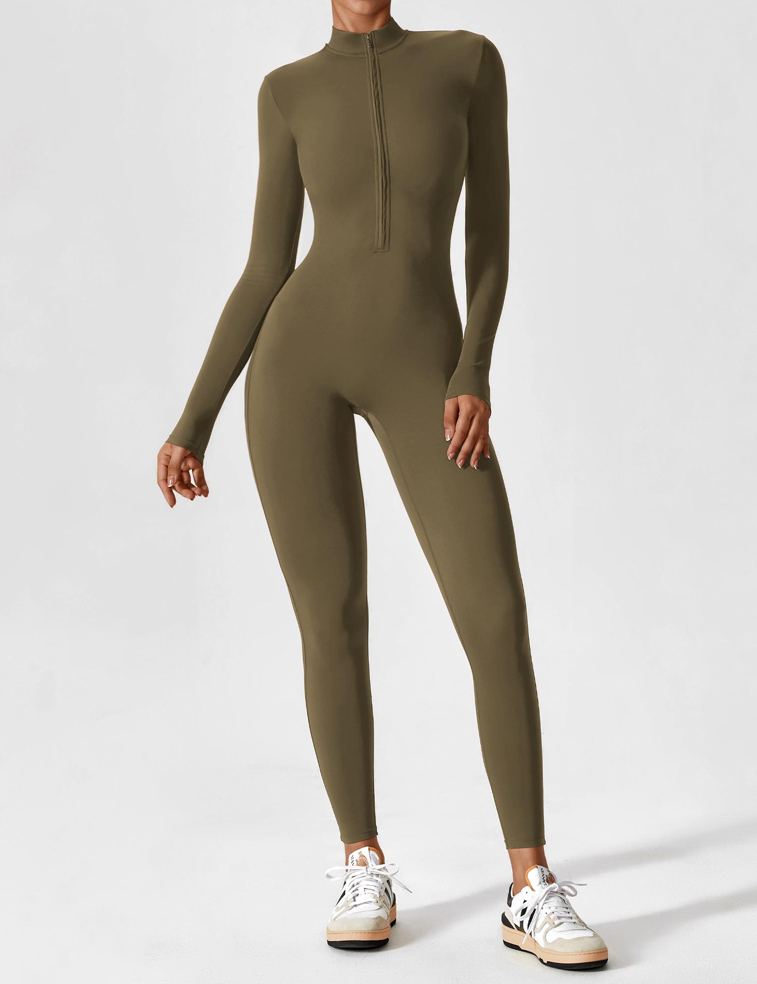 Lina | Naadloze Full-Zip Bodysuit