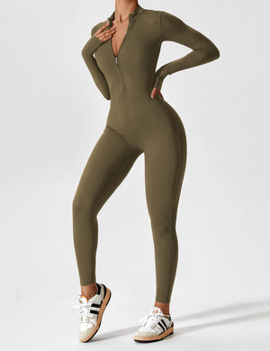 Lina | Naadloze Full-Zip Bodysuit