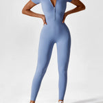Wanda | Lange Mouwen Jumpsuit - Staande Kraag Rits