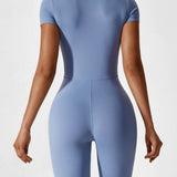 Wanda | Lange Mouwen Jumpsuit - Staande Kraag Rits
