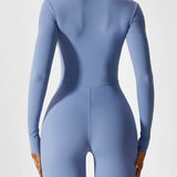 Wanda | Lange Mouwen Jumpsuit - Staande Kraag Rits