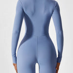 Wanda | Lange Mouwen Jumpsuit - Staande Kraag Rits