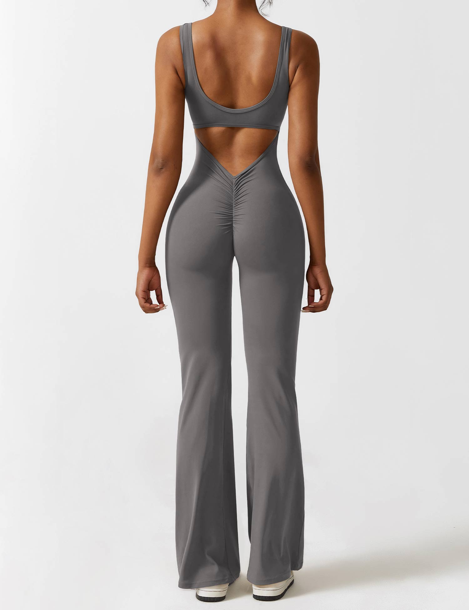 Sienna | Rugloze Flare-Jumpsuit
