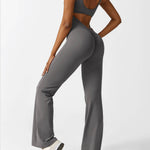 Sienna | Rugloze Flare-Jumpsuit