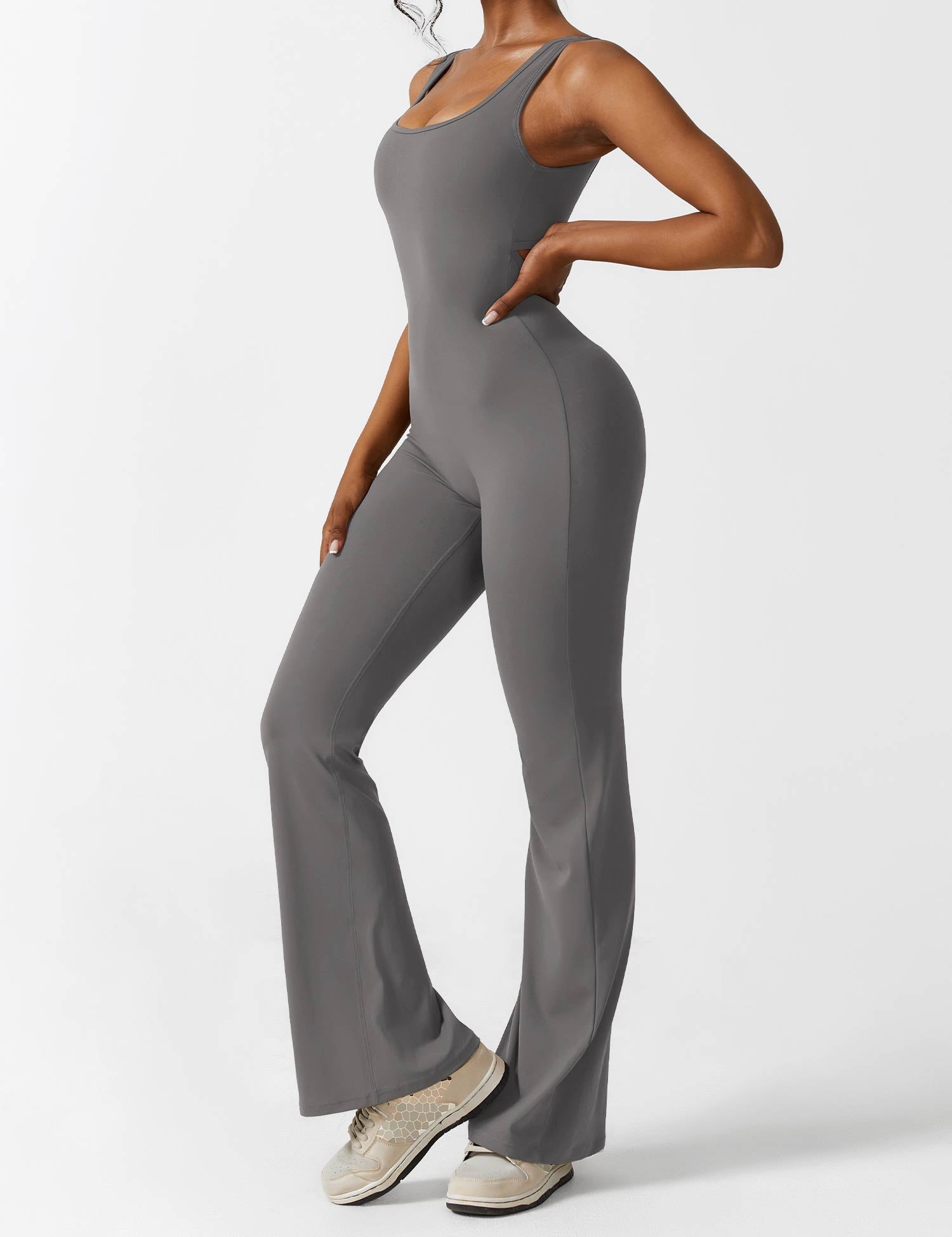 Sienna | Rugloze Flare-Jumpsuit