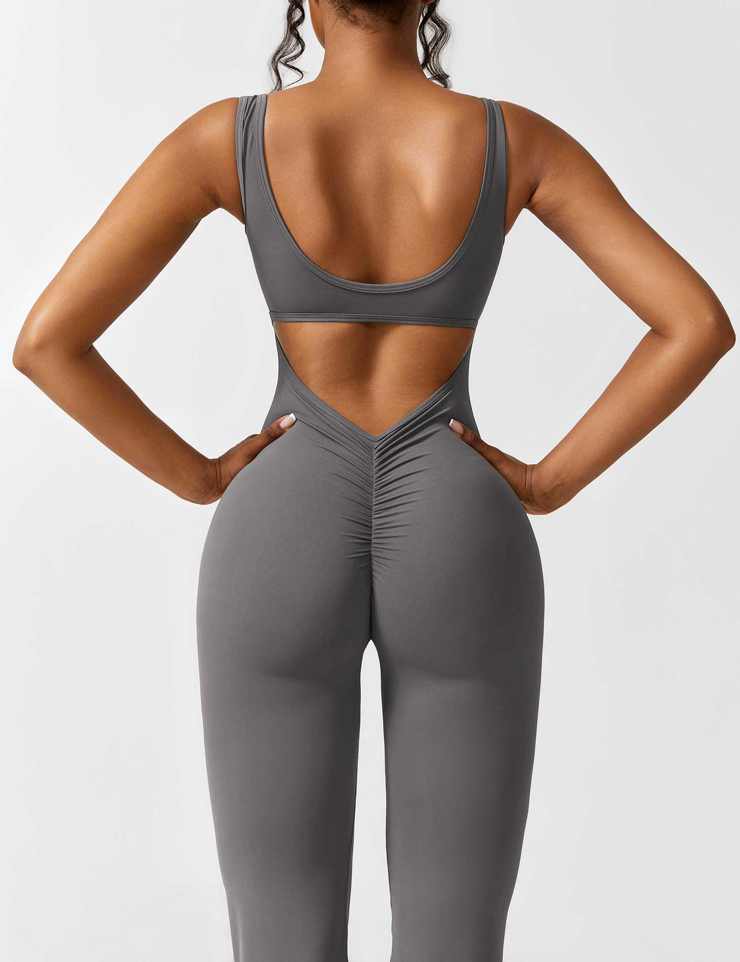 Sienna | Rugloze Flare-Jumpsuit