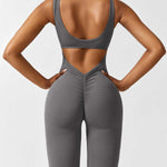 Sienna | Rugloze Flare-Jumpsuit