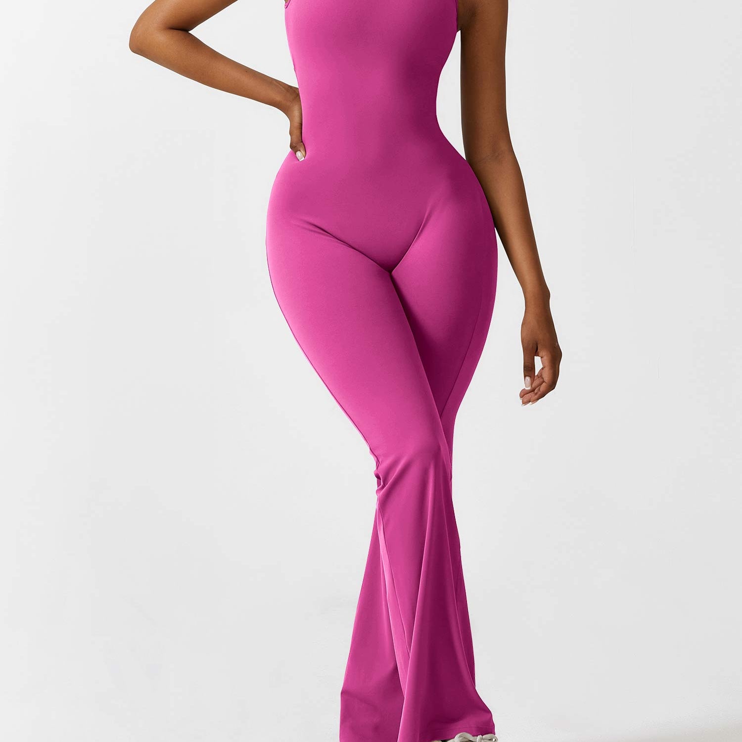 Sienna | Rugloze Flare-Jumpsuit