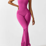 Sienna | Rugloze Flare-Jumpsuit