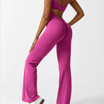 Sienna | Rugloze Flare-Jumpsuit