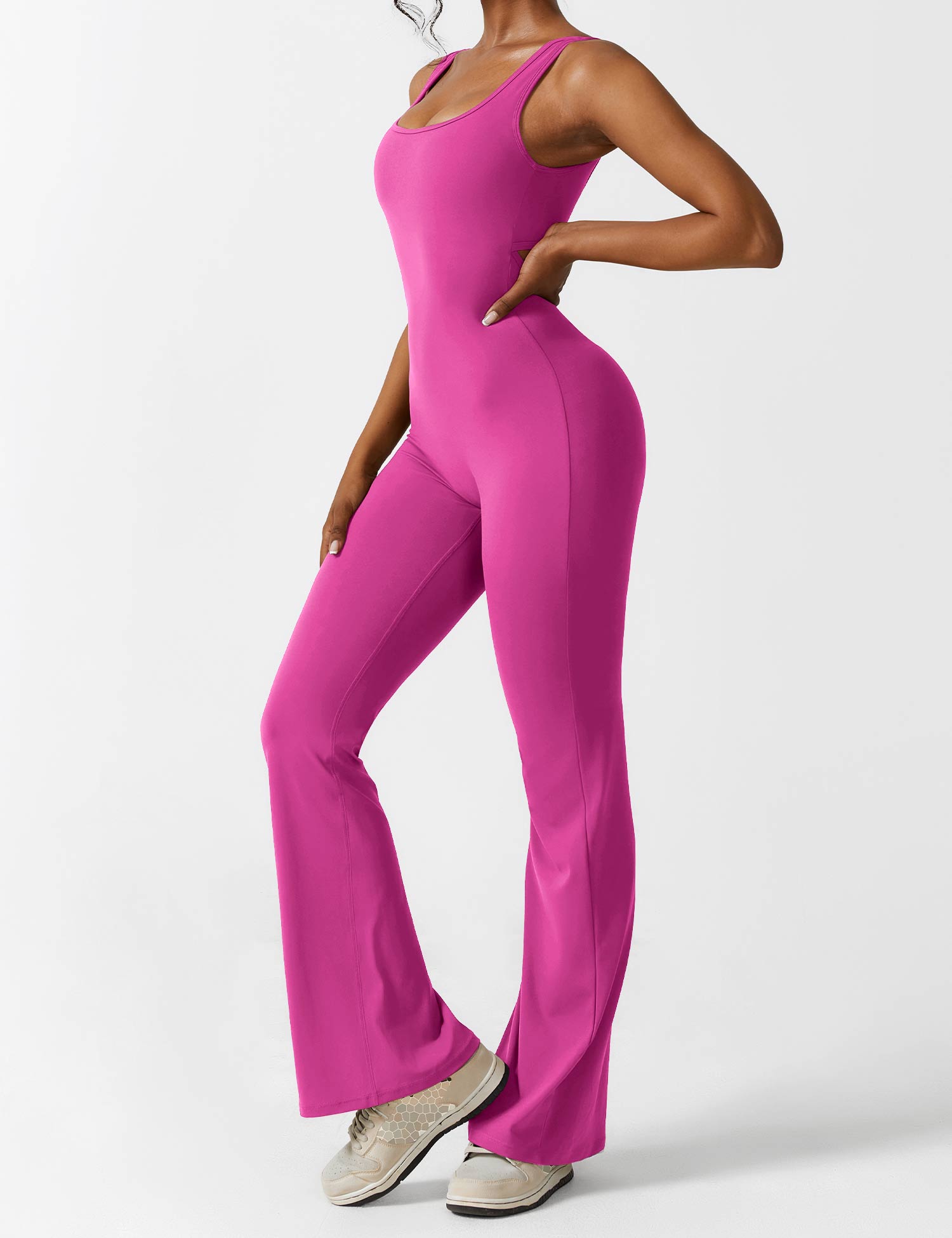 Sienna | Rugloze Flare-Jumpsuit