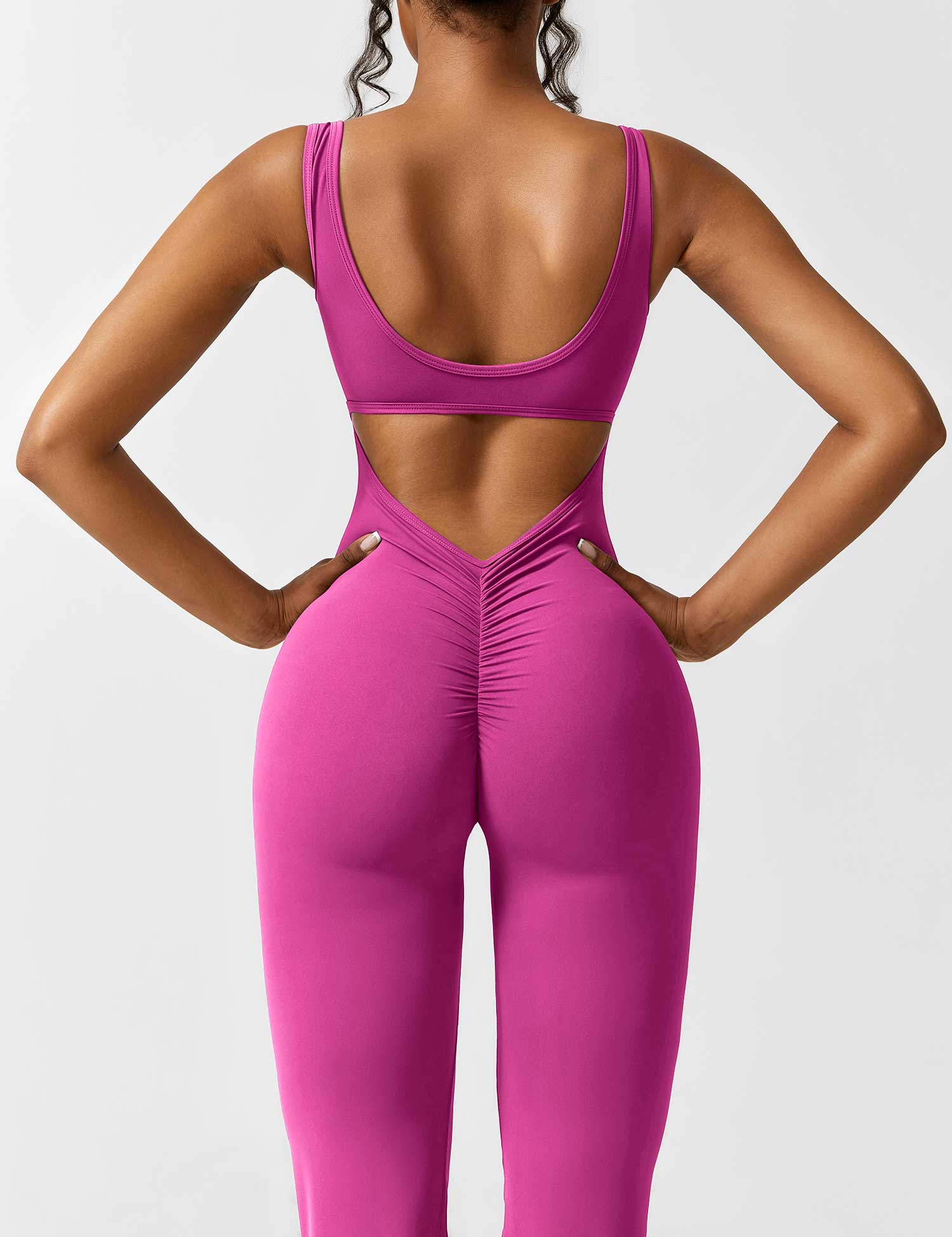 Sienna | Rugloze Flare-Jumpsuit