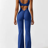 Sienna | Rugloze Flare-Jumpsuit