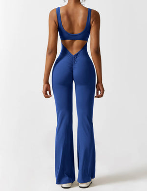 Sienna | Rugloze Flare-Jumpsuit