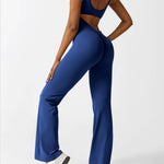 Sienna | Rugloze Flare-Jumpsuit