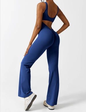 Sienna | Rugloze Flare-Jumpsuit