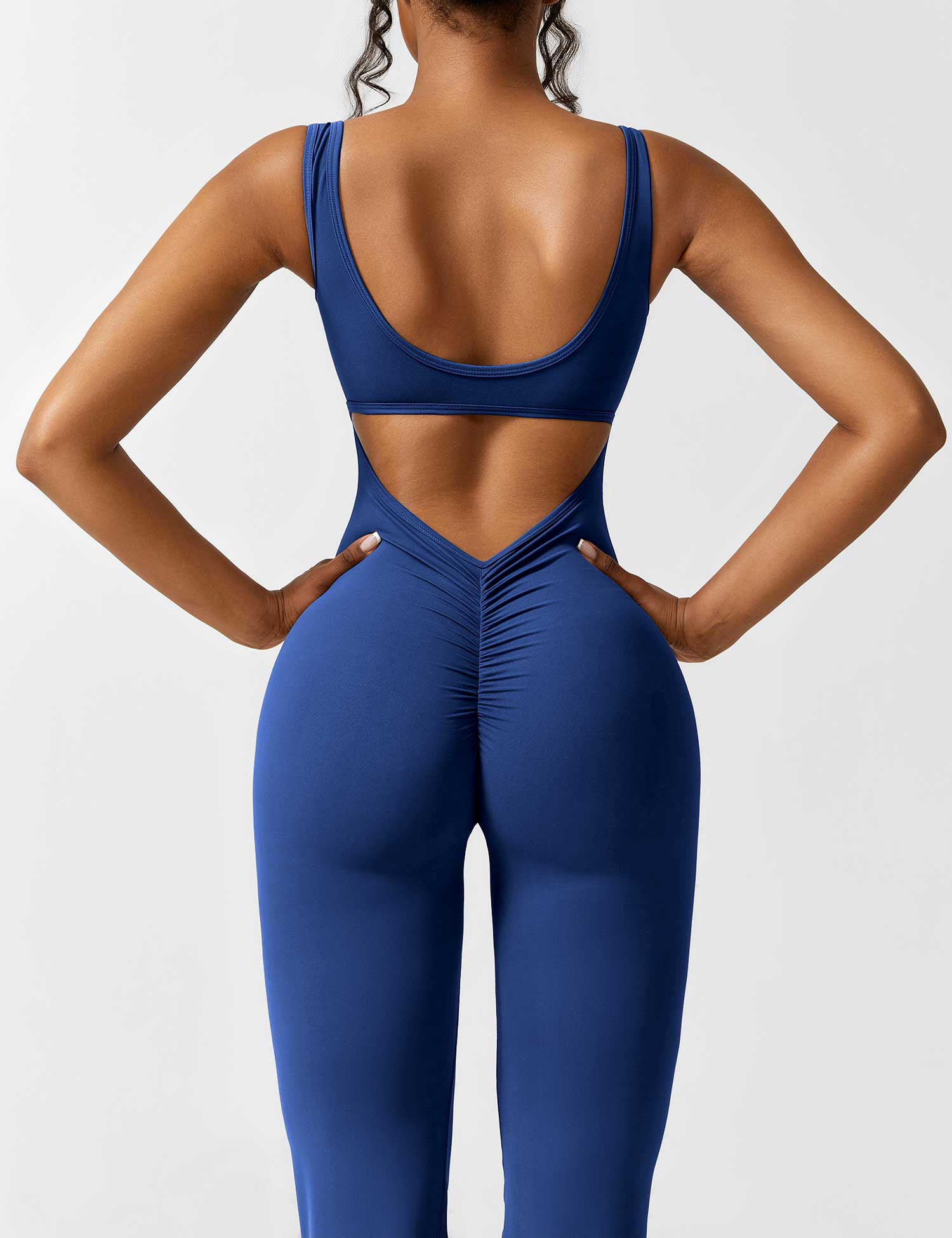 Sienna | Rugloze Flare-Jumpsuit
