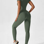 Wanda | Lange Mouwen Jumpsuit - Staande Kraag Rits