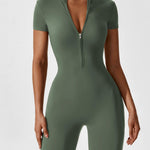 Wanda | Lange Mouwen Jumpsuit - Staande Kraag Rits