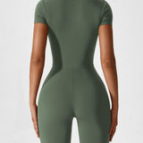 Wanda | Lange Mouwen Jumpsuit - Staande Kraag Rits