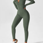 Wanda | Lange Mouwen Jumpsuit - Staande Kraag Rits