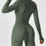 Wanda | Lange Mouwen Jumpsuit - Staande Kraag Rits