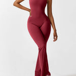 Sienna | Rugloze Flare-Jumpsuit