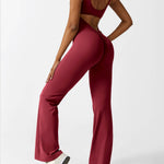 Sienna | Rugloze Flare-Jumpsuit