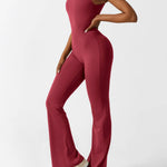 Sienna | Rugloze Flare-Jumpsuit