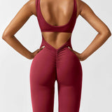 Sienna | Rugloze Flare-Jumpsuit