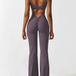 Sienna | Rugloze Flare-Jumpsuit