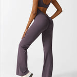 Sienna | Rugloze Flare-Jumpsuit