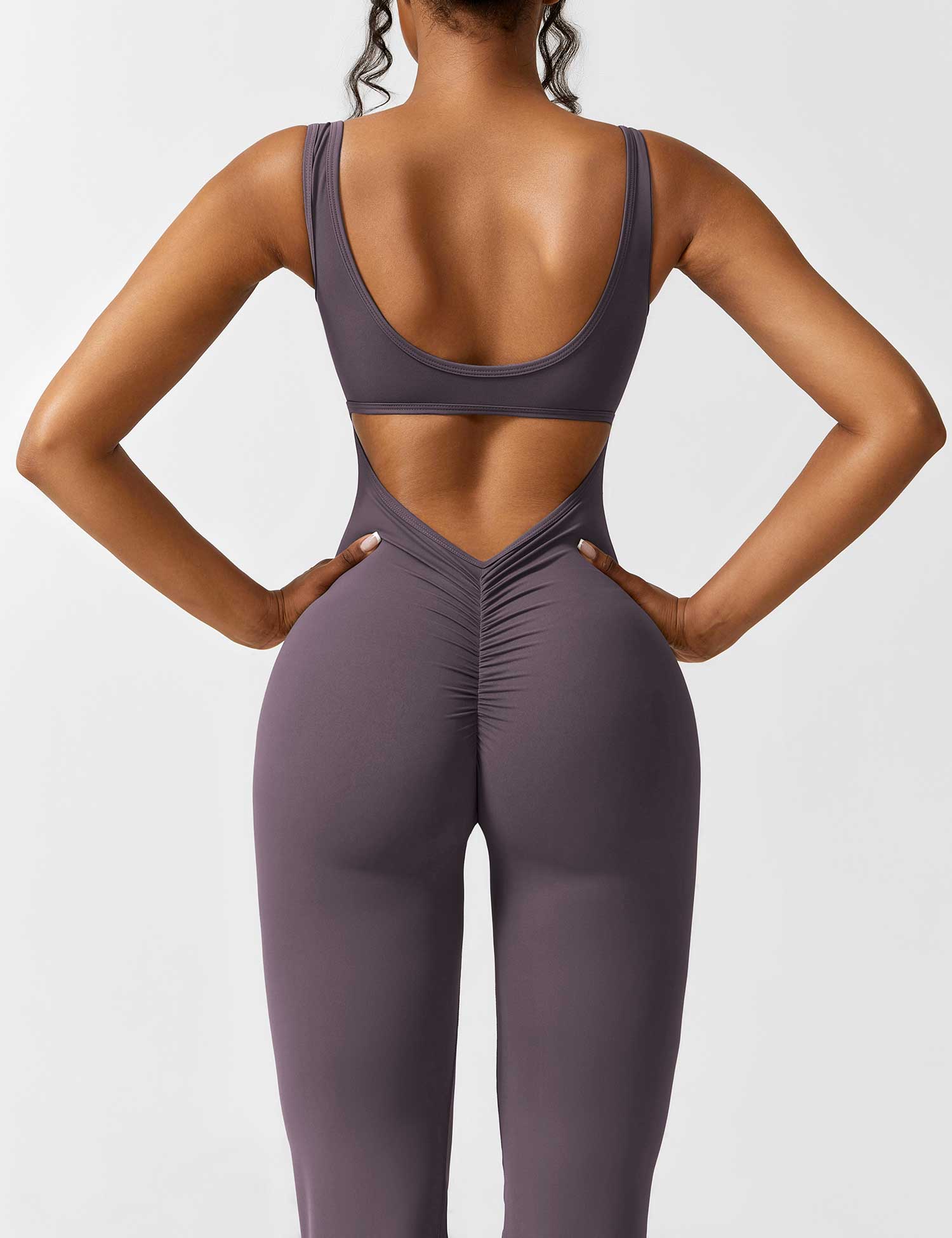 Sienna | Rugloze Flare-Jumpsuit