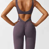 Sienna | Rugloze Flare-Jumpsuit