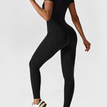 Wanda | Lange Mouwen Jumpsuit - Staande Kraag Rits