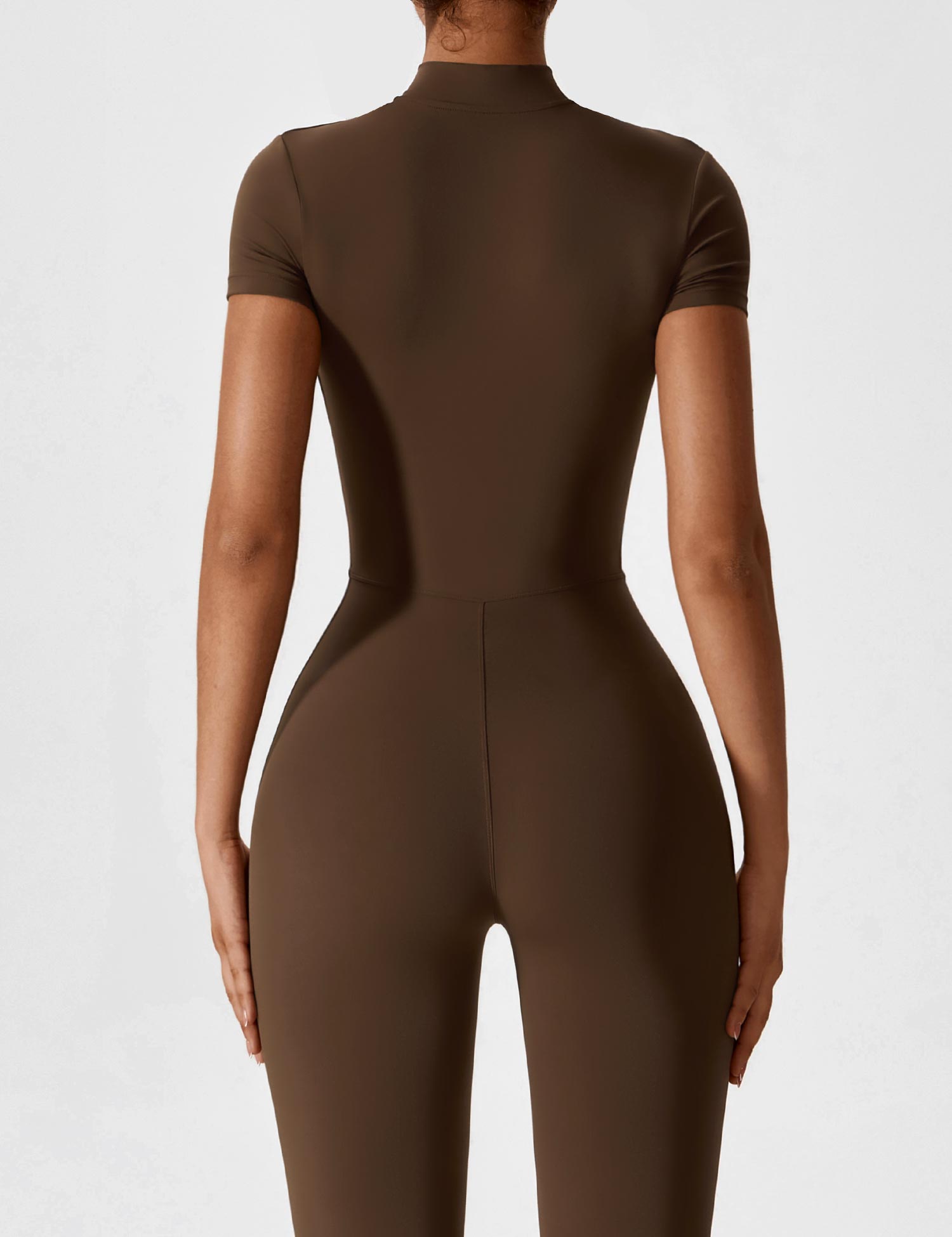 Wanda | Lange Mouwen Jumpsuit - Staande Kraag Rits