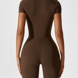 Wanda | Lange Mouwen Jumpsuit - Staande Kraag Rits