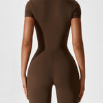 Wanda | Lange Mouwen Jumpsuit - Staande Kraag Rits