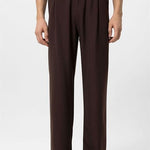 Yannick | Hoge Taille Heren-Baggy Broek - Bruin