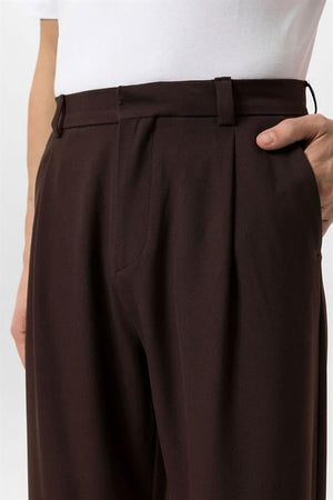 Yannick | Hoge Taille Heren-Baggy Broek - Bruin