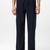 Zeno | Hoge Taille Herenbroek Marineblauw