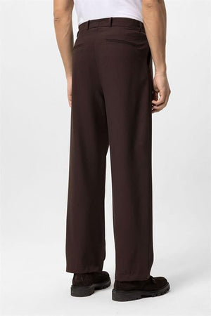 Yannick | Hoge Taille Heren-Baggy Broek - Bruin